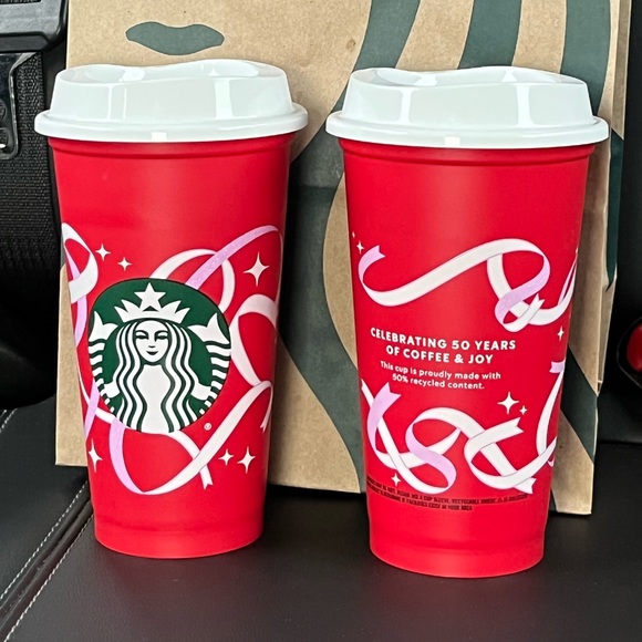 Starbucks Other - NEW Starbucks 2021 Red Cup Holiday Christmas Reusable Plastic